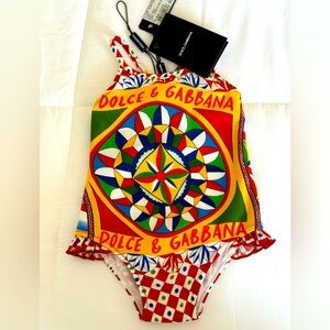 Authentic Dolce e Gabbana Baby Bikini suit. New with tag.